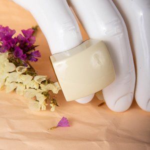 LUCAS JACK GOLD & WHITE CLASSIC RING | WOMENS